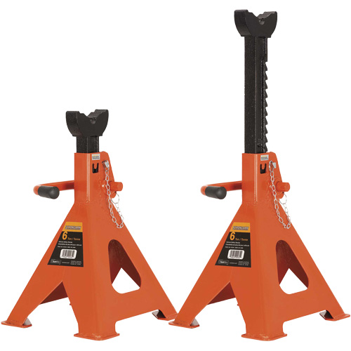856A B&eacute;quilles de cric, Poign&eacute;e/rochet verrouillable, Capacit&eacute; de 6 tonne(s), 15-1/2" - 24" h MAS Chibougamau