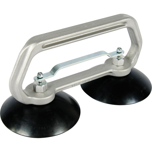 Appareils &agrave; ventouses - Ventouse double industrielle, 75 lb Capacit&eacute;, 5", Barre &agrave; tirer, 10" Longueur de la manche MAS Chibougamau