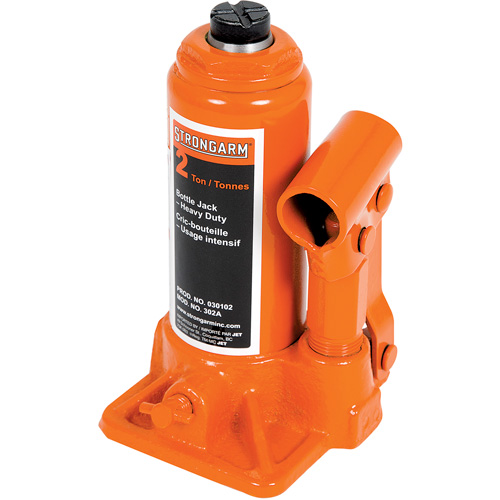 302A Cric-bouteille, 2 tonnes, Hydraulique &agrave; main, 12-1/2" Hauteur &eacute;lev&eacute;e MAS Chibougamau