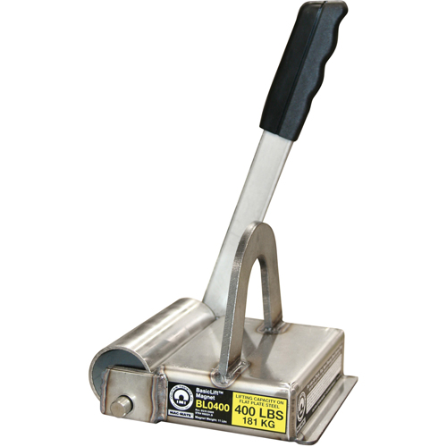 Basiclift Magnets, 400 lbs. (0.2 tons) Holding Cap., 7-1/2" L x 5-5/8" W x 5-1/2" H MAS Chibougamau