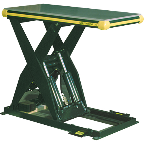 Table &eacute;l&eacute;vatrice hydraulique &agrave; ciseaux Backsaver, Acier, 48" lo x 48" la, Capacit&eacute; 4000 lb MAS Chibougamau