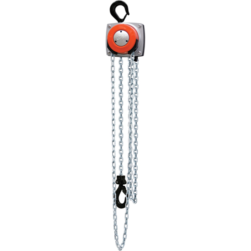 Hurricane 360° Chain Hoist, 10' Lift, 1000 lbs. (0.5 tons) Capacity, Steel Chain MAS Chibougamau