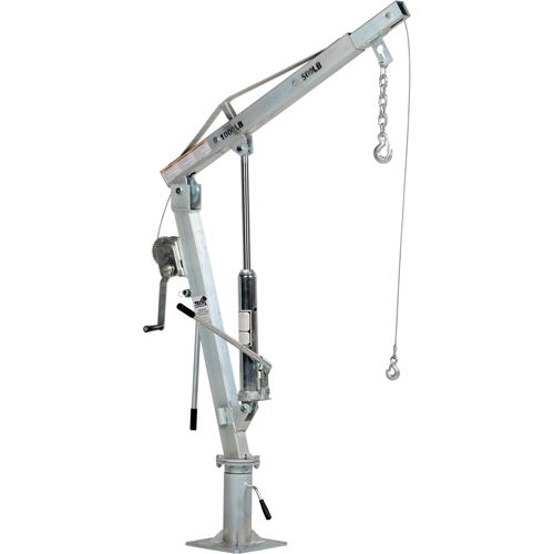 Grue &agrave; fl&egrave;che pour camion actionn&eacute;e par treuil, Capacit&eacute; de 500 lb (0,25 tonne), Limite de 99" MAS Chibougamau
