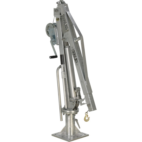Winch Operated Truck Jib Crane, 1000 lbs. (0.5 tons) Capacity, 97" Max. Clearance MAS Chibougamau