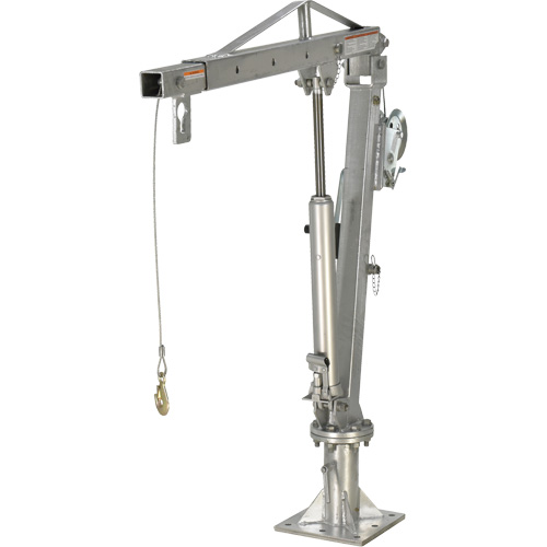 Winch Operated Truck Jib Crane, 1000 lbs. (0.5 tons) Capacity, 97" Max. Clearance MAS Chibougamau