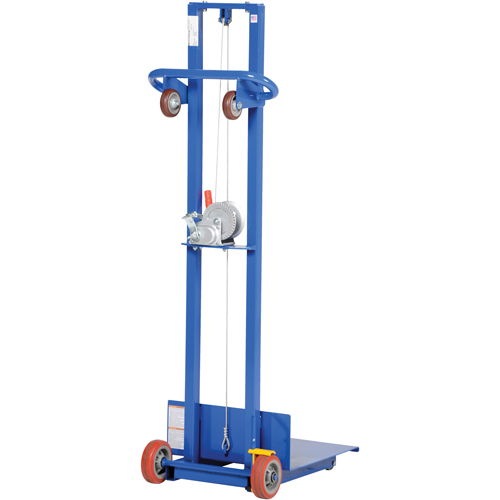 Platform Lift Stacker, Hand Winch Operated, 400 lbs. Capacity, 58" Max Lift MAS Chibougamau