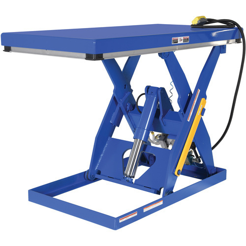 Hydraulic Scissor Lift Table, Steel, 60" L x 30" W, 3000 lbs. Cap. MAS Chibougamau