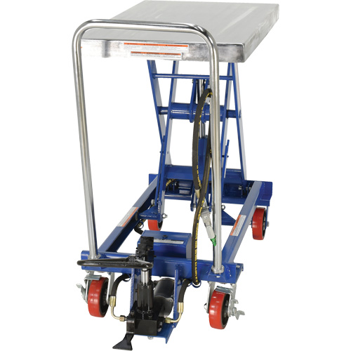 Pneumatic Hydraulic Scissor Lift Table, Steel, 32-1/2" L x 19-3/4" W, 1000 lbs. Cap. MAS Chibougamau