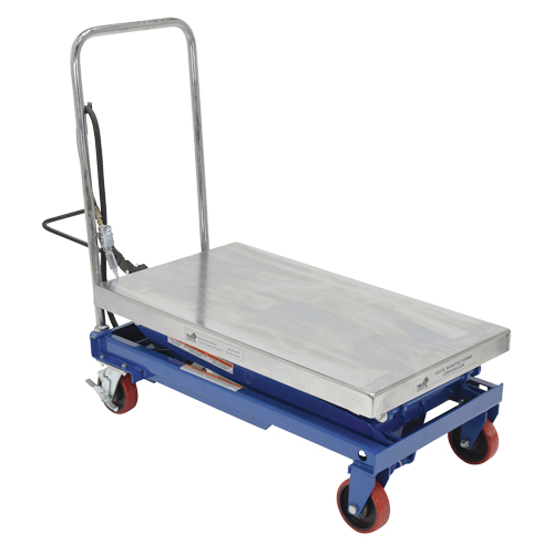 Pneumatic Hydraulic Scissor Lift Table, Steel, 35-1/2" L x 20" W, 800 lbs. Cap. MAS Chibougamau