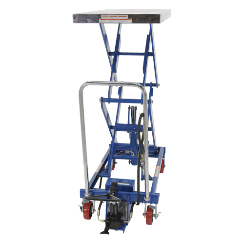 Pneumatic Hydraulic Scissor Lift Table, Steel, 35-1/2" L x 20" W, 800 lbs. Cap. MAS Chibougamau