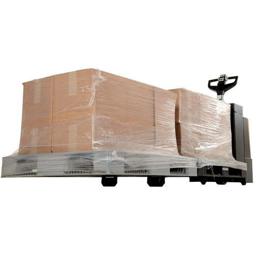 Transpalette &eacute;lectrique motoris&eacute; a/plateforme &agrave; conducteur debout, Capacit&eacute; 4500 lb, 96" lo x 30" la MAS Chibougamau