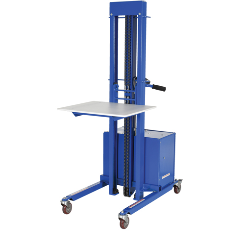 Gerbeur &agrave; levage rapide, M&eacute;canisme &eacute;lectrique, Capacit&eacute; de 400 lb, Levage max de 57" MAS Chibougamau