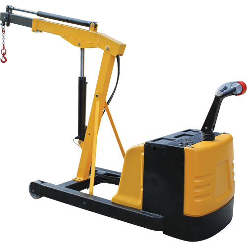 Electric Powered Floor Crane, 8.8' Lift, 1500 lbs. (0.75 tons), 44-1/4" Arm, 62-1/4" H MAS Chibougamau