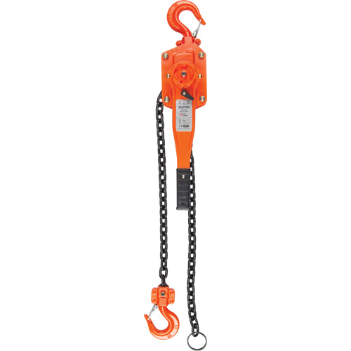 Lever Hoist, 10' Lift, 6000 lbs. (3 tons) Capacity, Alloy Steel Chain MAS Chibougamau
