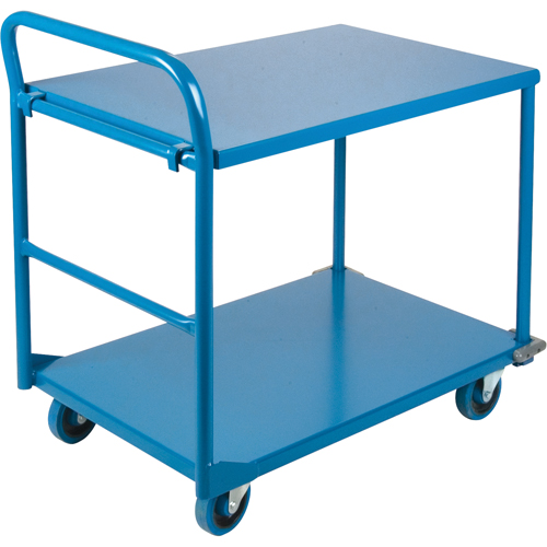 Chariots &agrave; tablettes/plateforme, Acier, 24" la x 36" p x 40" h, Capacit&eacute; de la plateforme 1300 lb MAS Chibougamau