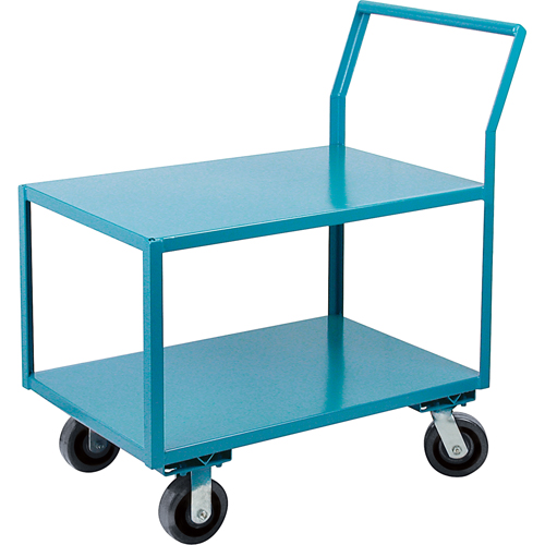 Heavy-Duty Low Profile Shop Carts, 2 Tiers, 24" W x 36" D x 41" H, 2400 lbs. Cap. MAS Chibougamau