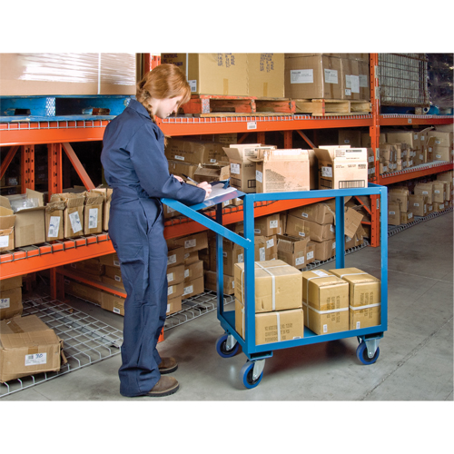 Order Picking Carts, 36" H x 18" W x 46" D, 2 Shelves, 1200 lbs. Capacity MAS Chibougamau