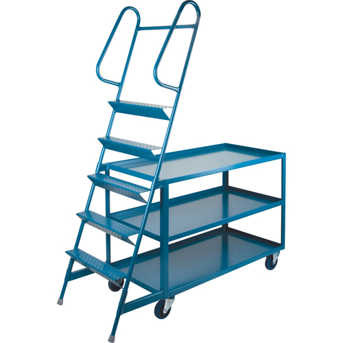 Chariots &agrave; cueillette, Acier, 24" la x 52" p, 3 tablettes, Capacit&eacute; 1200 lb MAS Chibougamau