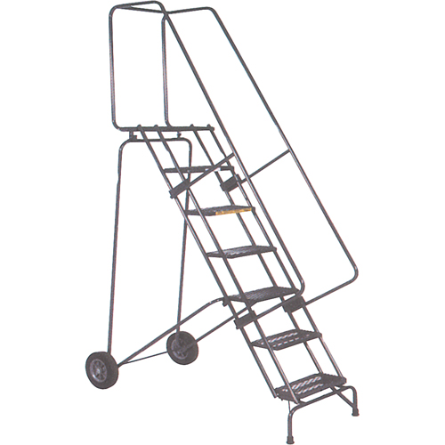 &eacute;chelles mobiles Fold-N-Store, 8 marches, Perfor&eacute;, Hauteur 80" MAS Chibougamau