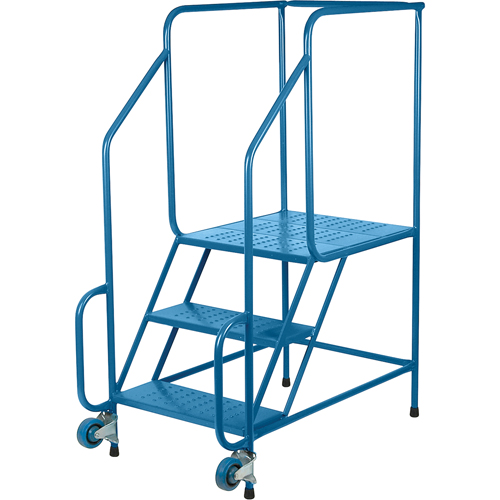 &eacute;chelles Tilt-N-Roll, Acier, 3 marches, Largeur 22", 24" p x 27" h marche pali&egrave;re MAS Chibougamau