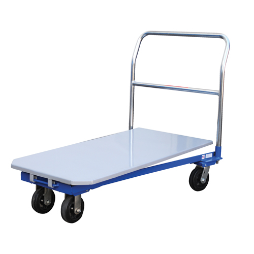 Platform Cart, 48" L x 24" W, 1500 lbs. Capacity, Mold-on Rubber Casters MAS Chibougamau