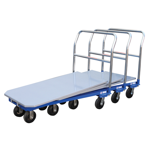 Platform Cart, 48" L x 24" W, 1500 lbs. Capacity, Mold-on Rubber Casters MAS Chibougamau