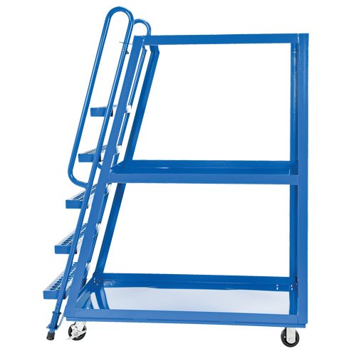 Chariot &agrave; cueillette, Acier, 27-7/8" la x 56-1/8" p, 3 tablettes, Capacit&eacute; 1000 lb MAS Chibougamau