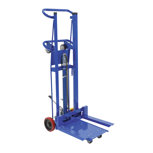 Empileur &agrave; plateforme, M&eacute;canisme Pompe au pied, Capacit&eacute; de 750 lb, Levage max de 52" MAS Chibougamau