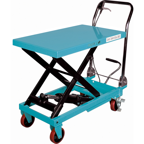 Heavy-Duty Hydraulic Scissor Lift Table, 32" L x 19-3/4" W, Steel, 1100 lbs. Capacity MAS Chibougamau