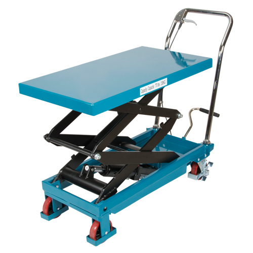 Heavy-Duty Hydraulic Scissor Lift Table, 35-3/4" L x 19-3/4" W, Steel, 770 lbs. Capacity MAS Chibougamau