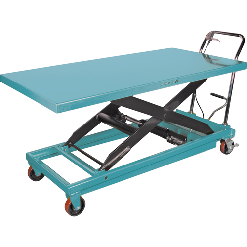 Table &eacute;l&eacute;vatrice robuste &agrave; ciseaux hydraulique, 63" lo x 31-7/8" la, Acier, Capacit&eacute; 1100 lb MAS Chibougamau