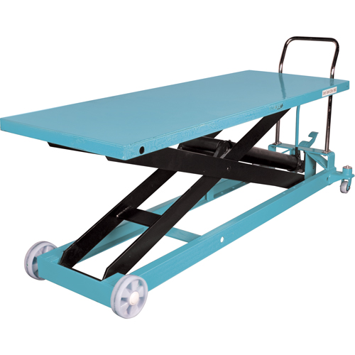 Table &eacute;l&eacute;vatrice robuste &agrave; ciseaux hydraulique, 80-1/8" lo x 29-1/2" la, Acier, Capacit&eacute; 2200 lb MAS Chibougamau