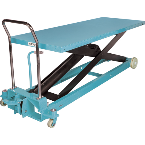 Table &eacute;l&eacute;vatrice robuste &agrave; ciseaux hydraulique, 80-1/8" lo x 29-1/2" la, Acier, Capacit&eacute; 2200 lb MAS Chibougamau