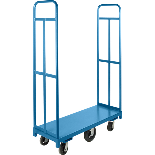 U-Boat Platform Truck, 48" L x 18" W, 1500 lbs. Capacity, Rubber Casters MAS Chibougamau