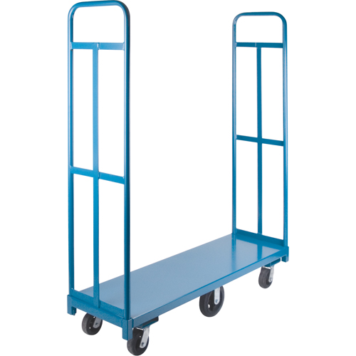 U-Boat Platform Truck, 60" L x 18" W, 1500 lbs. Capacity, Rubber Casters MAS Chibougamau