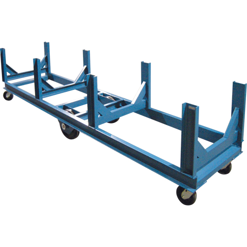 Chariot &agrave; berceaux, 96" lo x 28" la x 29" h, Capacit&eacute; de 5000 lb, Roue Ph&eacute;nolique MAS Chibougamau