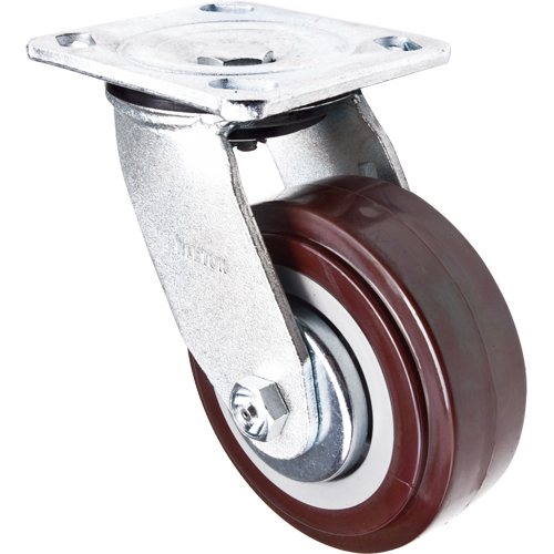 Roulette, Pivotant, 5" (127 mm), Polyur&eacute;thane, 650 lb (294 kg) MAS Chibougamau