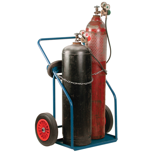 Gas Cylinder Carts, Rubber Wheels, 13" W x 25" L Base, 1000 lbs. MAS Chibougamau