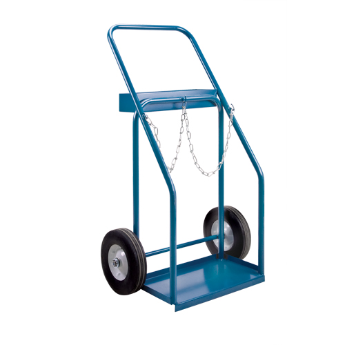Gas Cylinder Carts, Semi-Pneumatic Wheels, 19" W x 10" L Base, 1000 lbs. MAS Chibougamau