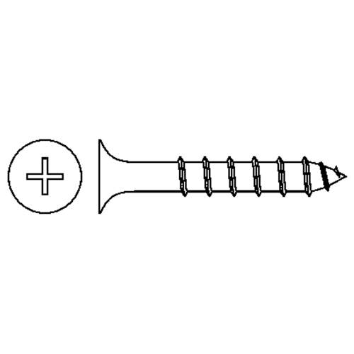 Drywall Screws, #6 x 2" L, Black Oxide MAS Chibougamau