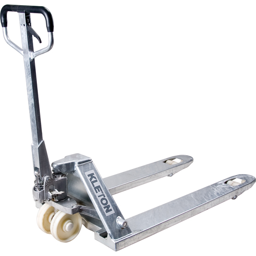 Manual Pallet Trucks, Galvanized, 42" L x 27" W, 5500 lbs. Capacity MAS Chibougamau
