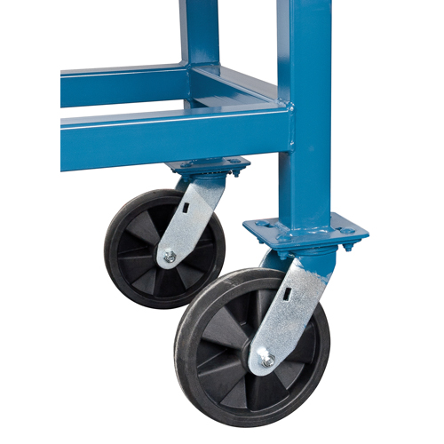 Chariots &agrave; plateforme sur&eacute;lev&eacute;e, 48" lo x 24" la x Capacit&eacute; 2000 lb, Roues en Nylon MAS Chibougamau