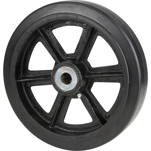 Roulettes en caoutchouc moul&eacute;, 8" (203,2 mm) dia. x 2" (50,8 mm) la, Capacit&eacute; de 600 lb (272,155 kg) MAS Chibougamau