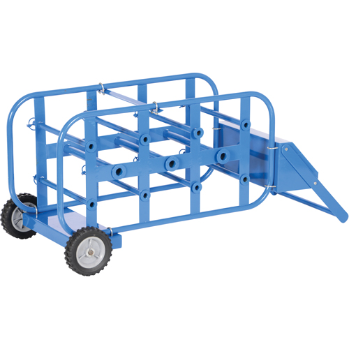 Chariot portatif pour mat&eacute;riaux bobin&eacute;s, Acier, 11 Montants, 19-1/2" la x 43-1/4" h x 17-1/2" p, Capacit&eacute; de 150 lb MAS Chibougamau