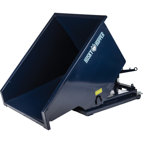 Conteneur autobasculeur, Acier, 1/2 vg³, Bleu MAS Chibougamau