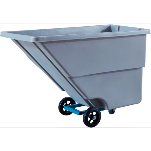 Chariot basculeur en acier, Poly&eacute;thyl&egrave;ne, 0,625 vg³, Capacit&eacute; de charge de 500 lb MAS Chibougamau
