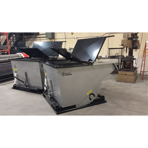 Couvercle en acier pour conteneur autobasculeur MAS Chibougamau