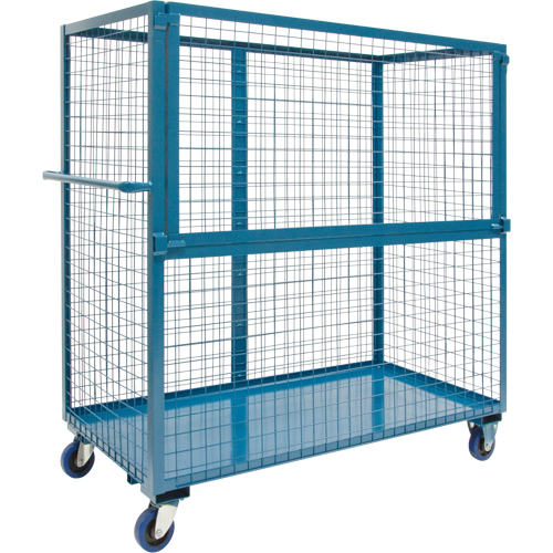 Wire Mesh Stock Truck, Steel, 24" x 55" x 48", 1200 lbs. Capacity MAS Chibougamau