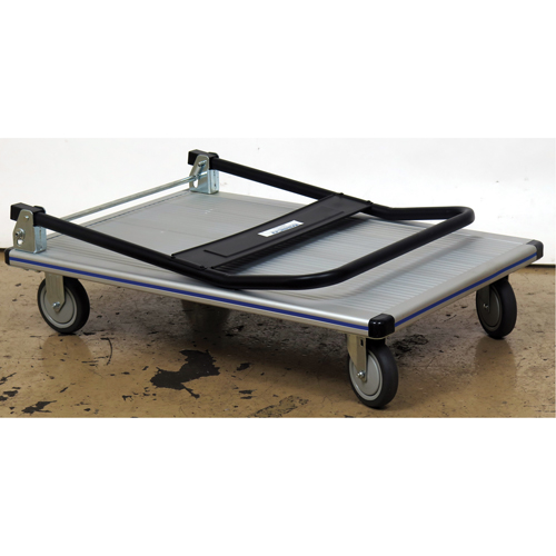 Chariot &agrave; plateforme avec poign&eacute;e pliante, Aluminium, 350 lb, 29" lo x 18-1/2" la, Hauteur 34-1/2" MAS Chibougamau