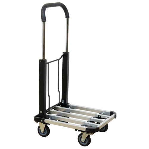 Folding Handle Platform Truck, Aluminum, 300 lbs., 28" L x 16" W, 37.75" High MAS Chibougamau